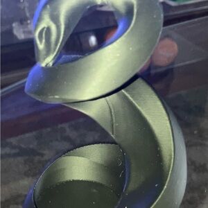 Minimalist Black Mamba Snake Sculpture